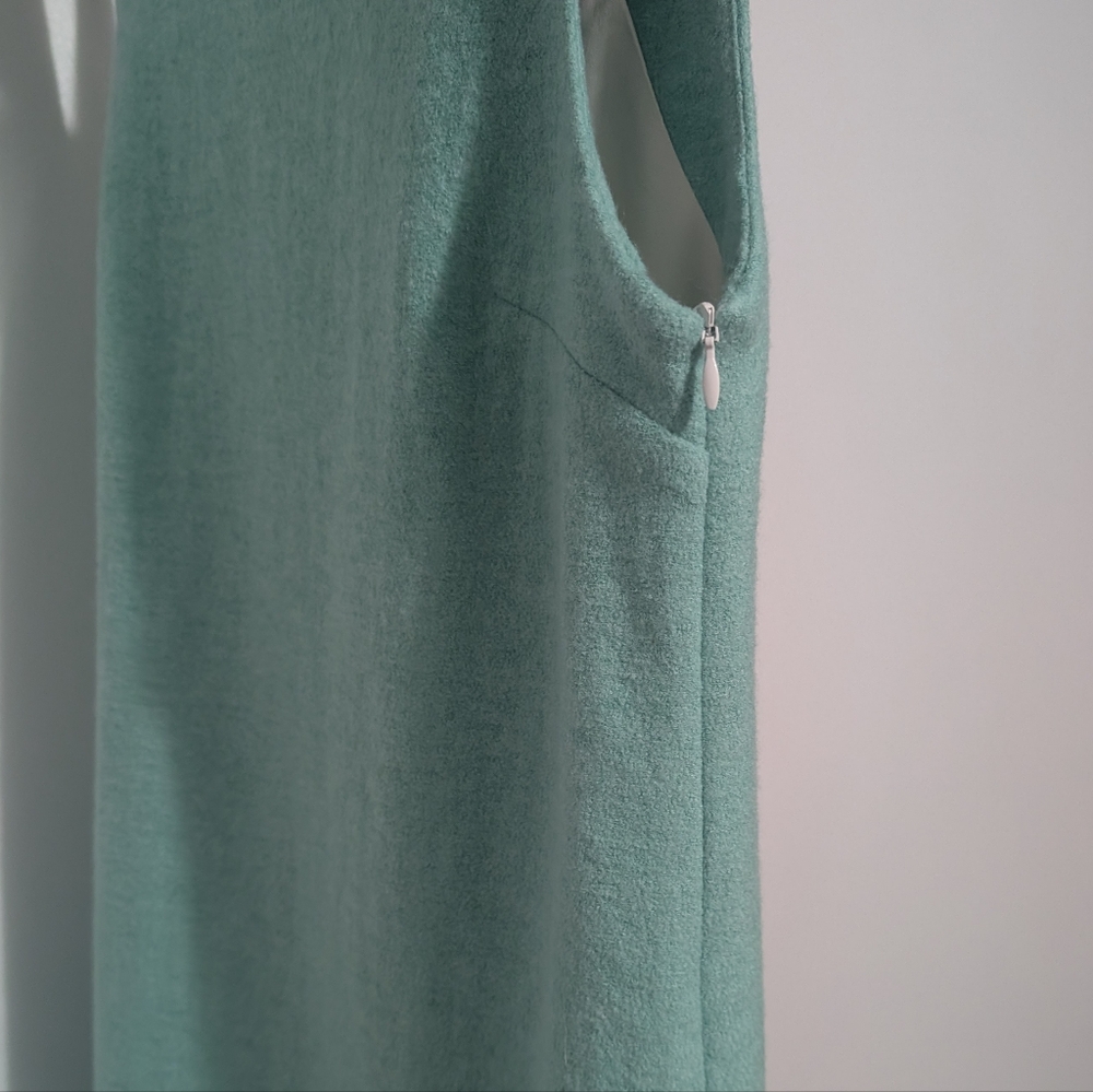 NWOT Kiel James Patrick Sweetheart Bridget Bow Sheath Dress Small Mint/Teal - Picture 6 of 8